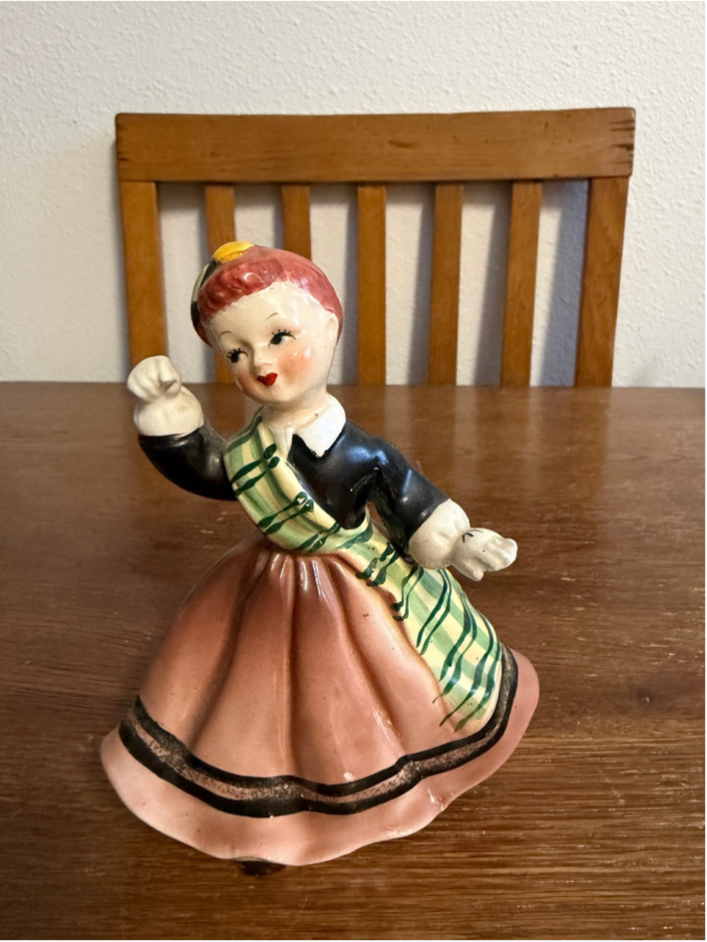 Vintage Norcrest Fine China Japan Girl Figurine F127 Mid Century Ceramic Lady Or